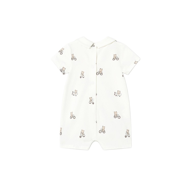 MAYORAL NEWBORN Set di 2 tutine corte bianche neonato