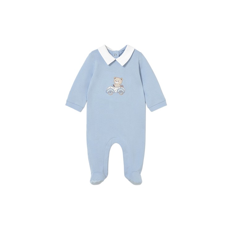 MAYORAL NEWBORN Set di 2 tutine lunghe celesti neonato