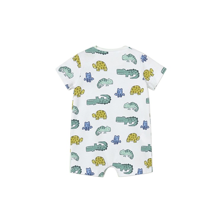 MAYORAL NEWBORN Set di 3 tutine corte verdi neonato