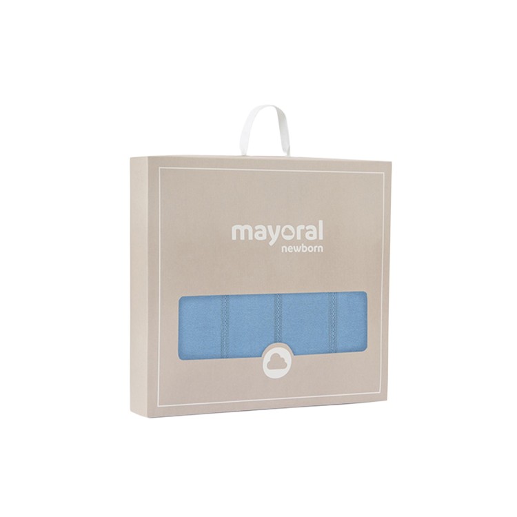 MAYORAL NEWBORN Copertina azzurra in cotone neonato