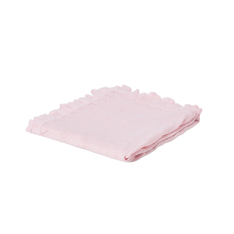 MAYORAL NEWBORN Copertina rosa in cotone neonata