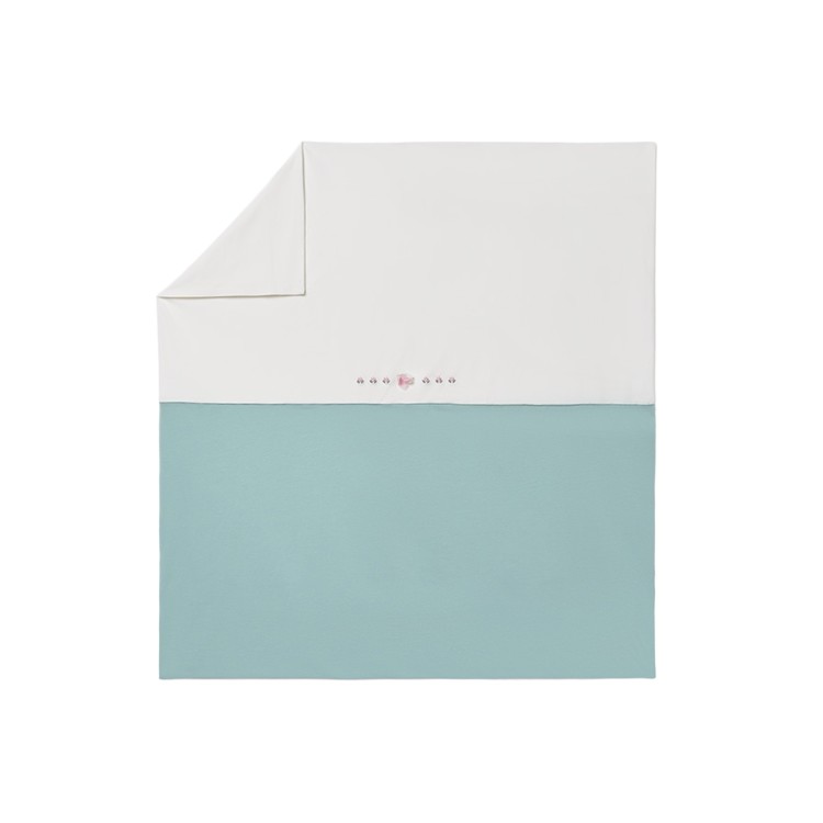 MAYORAL NEWBORN Copertina verde acqua con fiore neonata