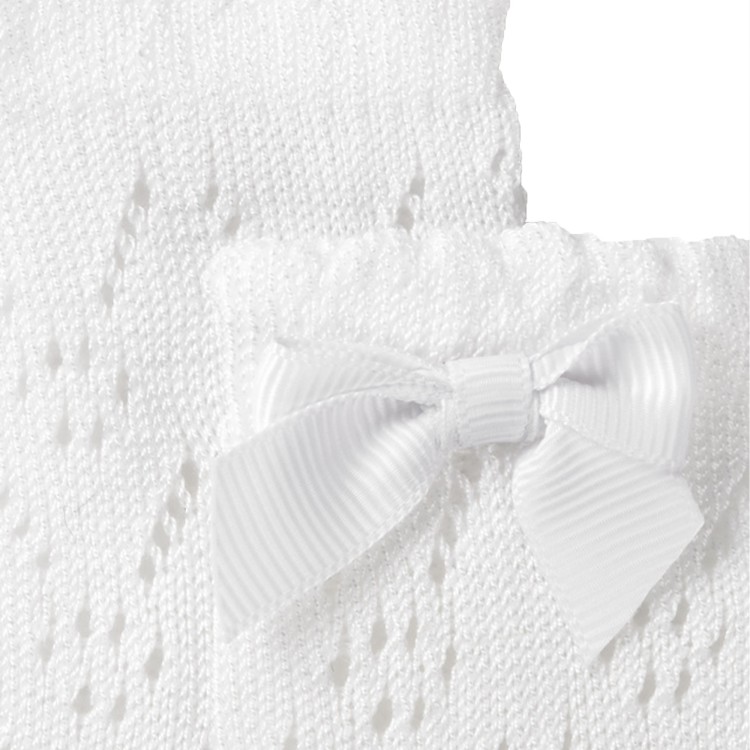 MAYORAL NEWBORN Calzini bianchi traforati neonata