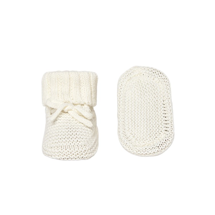 MAYORAL NEWBORN Scarpine panna tricot neonata