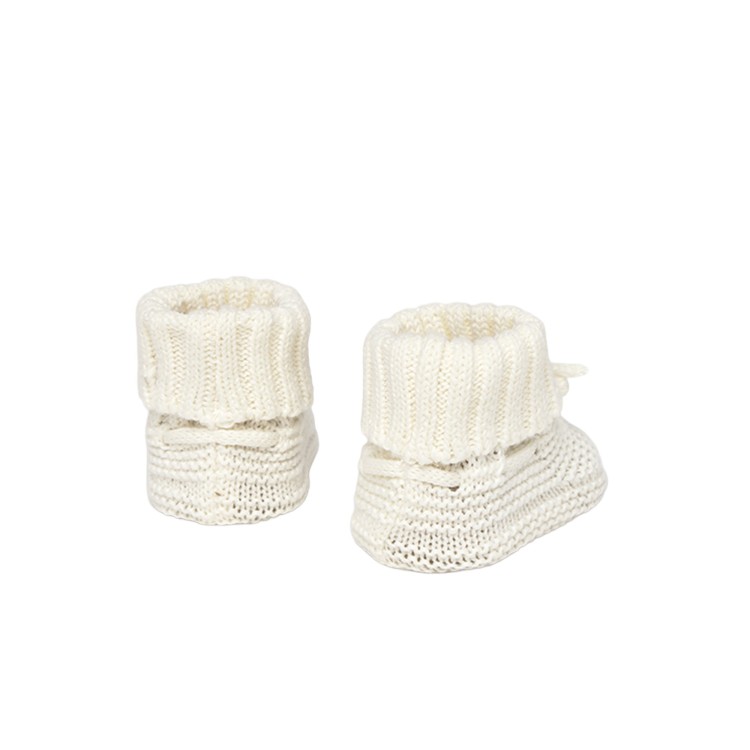 MAYORAL NEWBORN Scarpine panna tricot neonata
