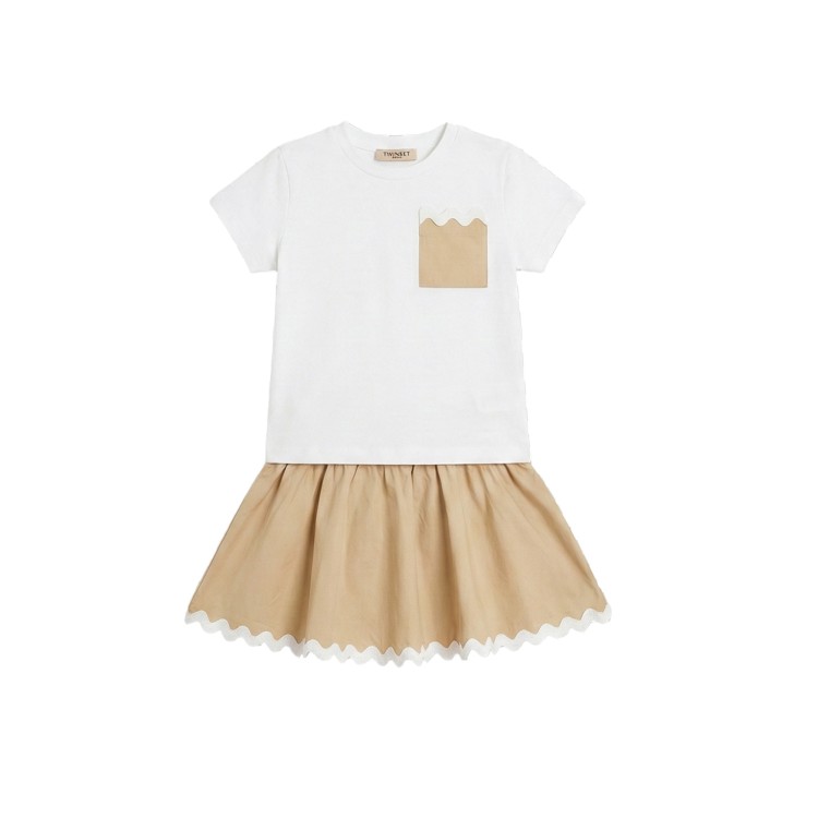 TWIN-SET Completo t-shirt e gonna bambina