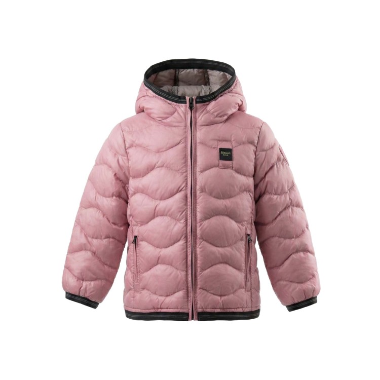 BLAUER Giubbotto rosa trapuntato neonata