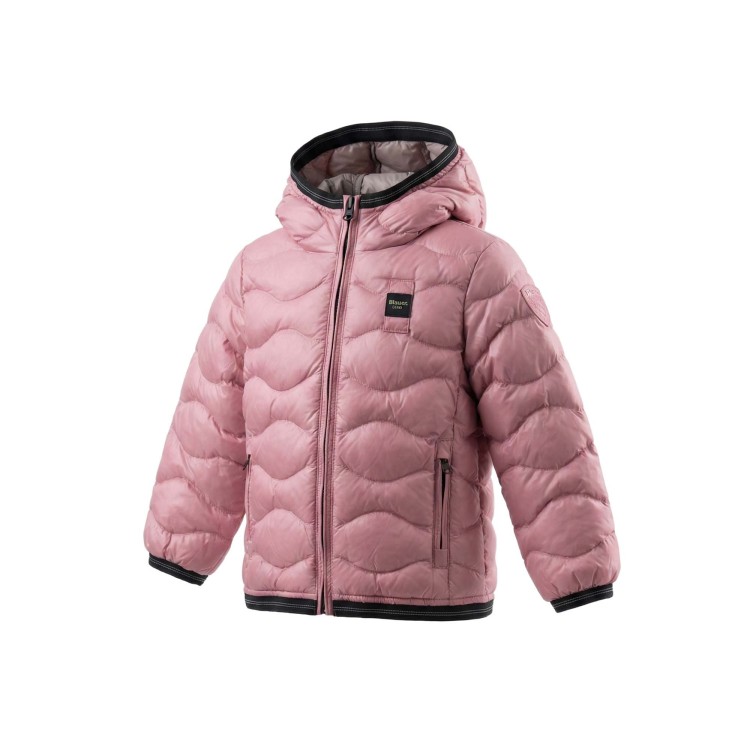BLAUER Giubbotto rosa trapuntato neonata