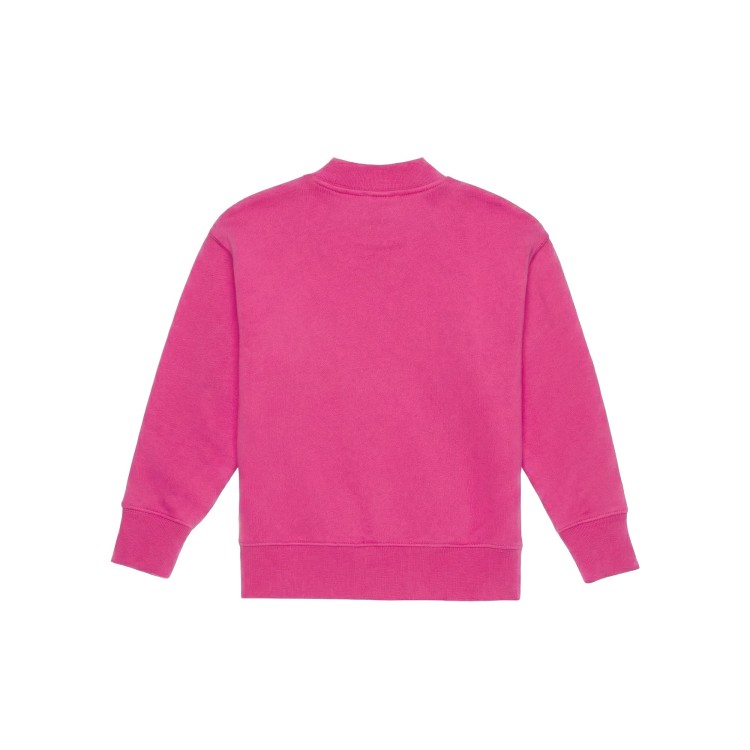 PALM ANGELS Felpa fucsia con stampa Bear bambina