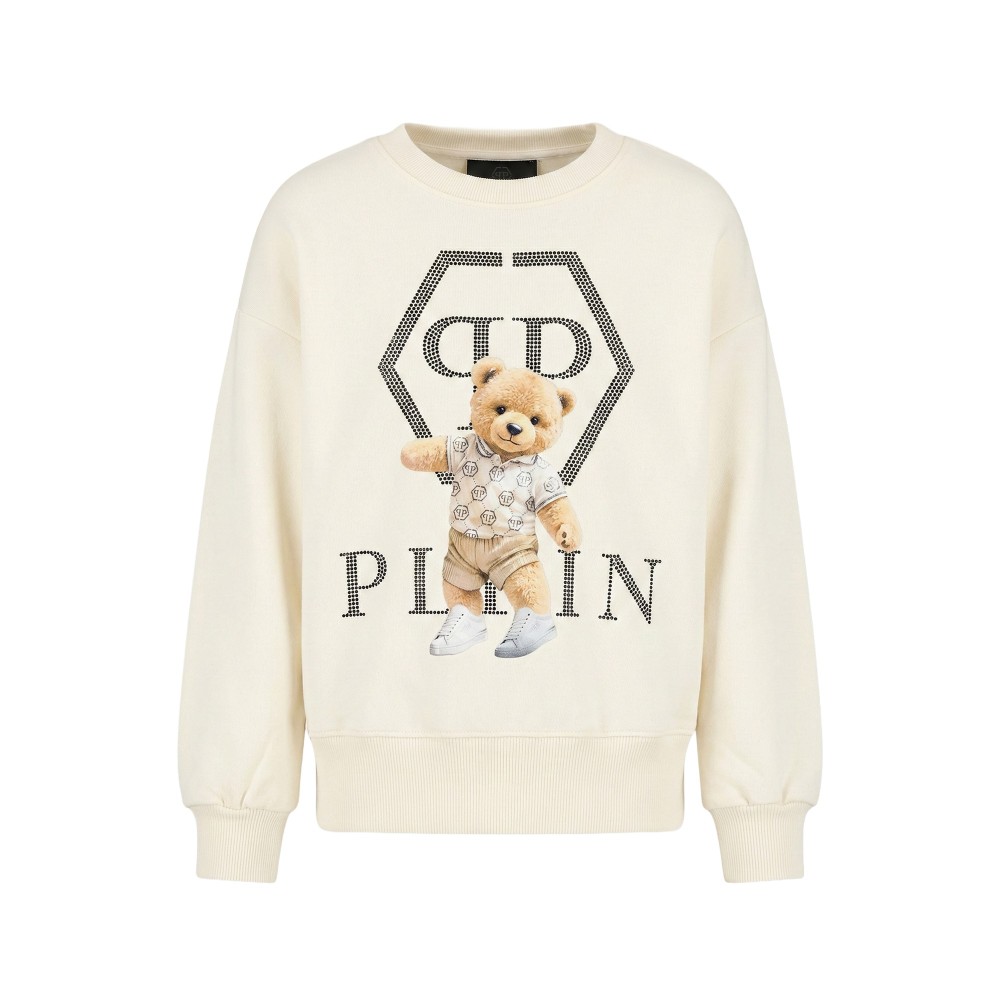 PHILIPP PLEIN Felpa panna...