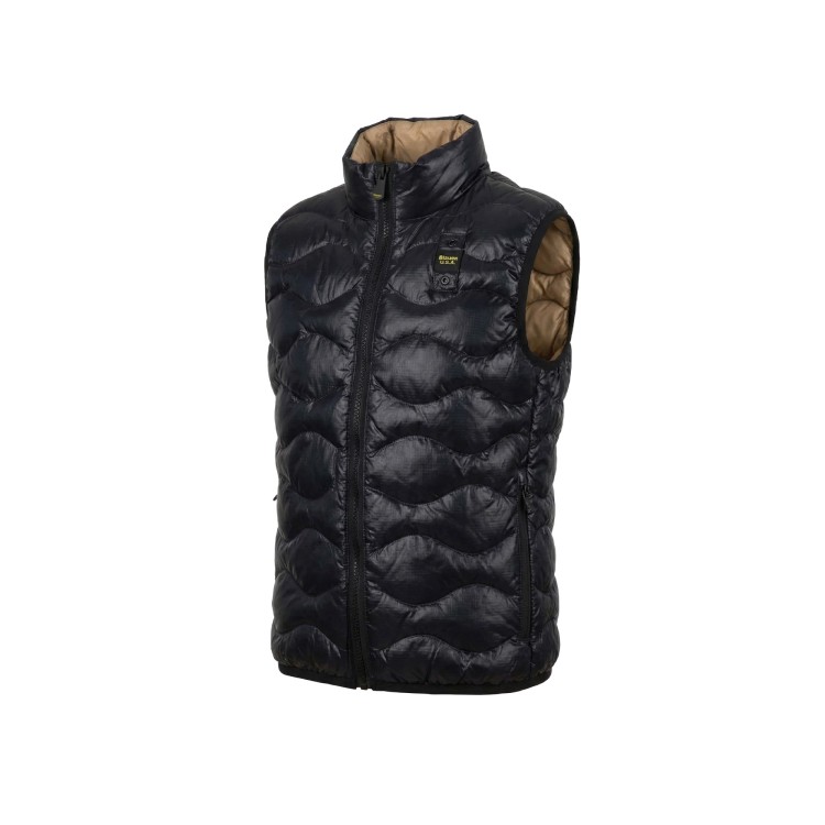 BLAUER Gilet nero trapuntato bambino