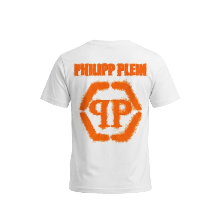 PHILIPP PLEIN T-shirt bianca con logo bambino