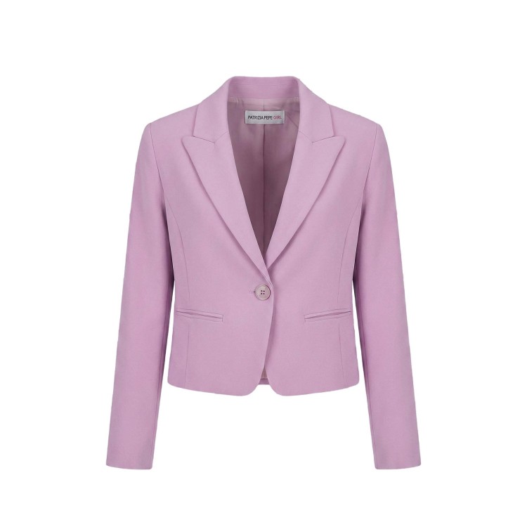 PATRIZIA PEPE Blazer lilla cropped bambina