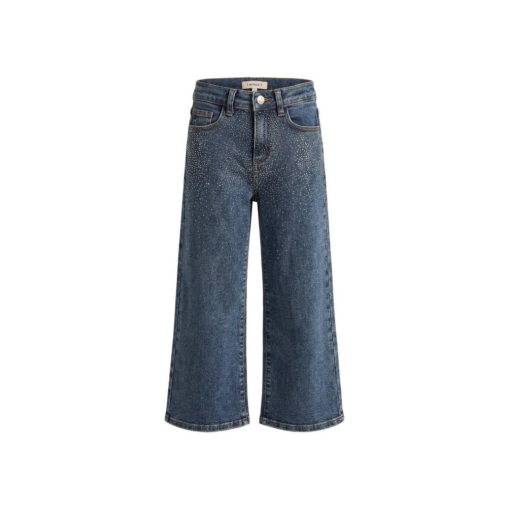 TWIN-SET Jeans wide leg con...