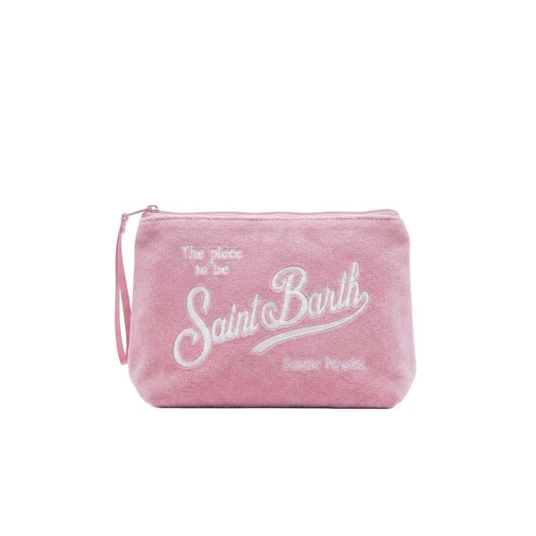 SAINT BARTH Pochette rosa in spugna bambina