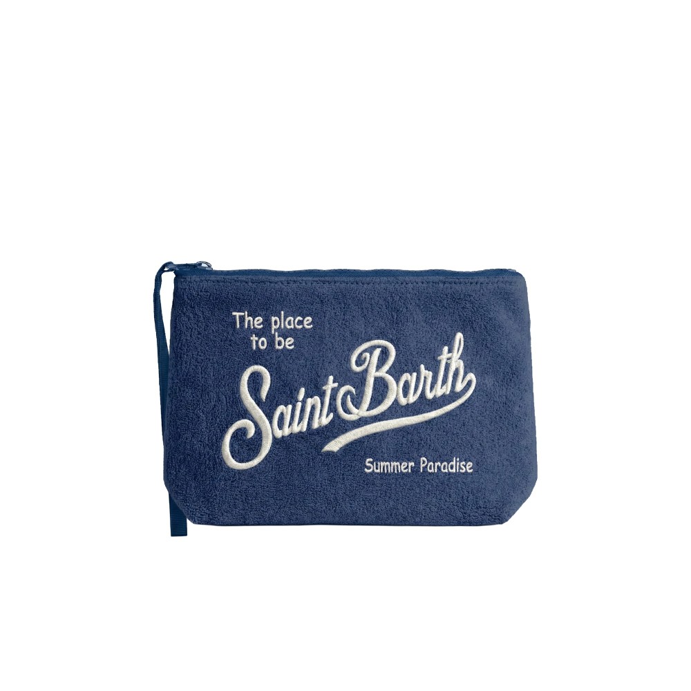 SAINT BARTH Pochette blu...