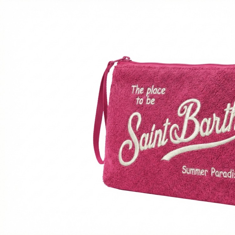 SAINT BARTH Pochette fucsia in spugna bambina