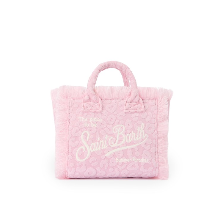 SAINT BARTH Borsa Vanity Mini rosa in spugna bambina