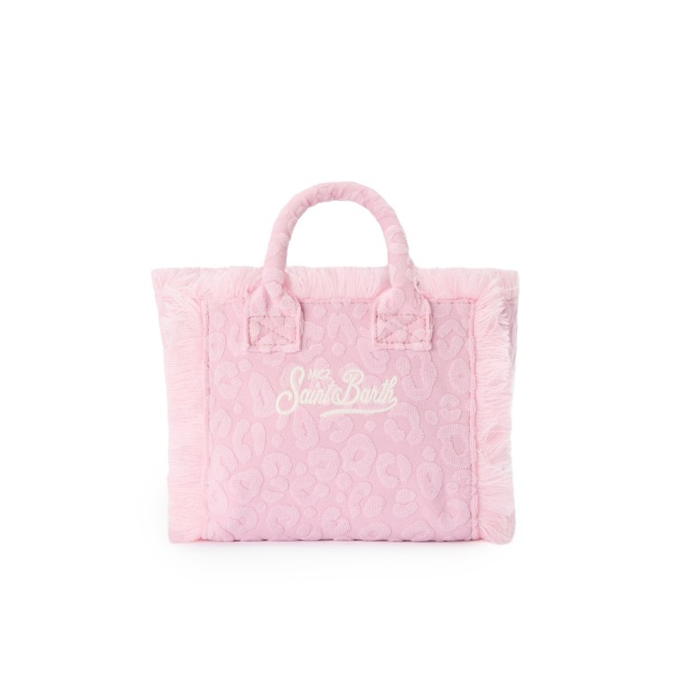 SAINT BARTH Borsa Vanity Mini rosa in spugna bambina