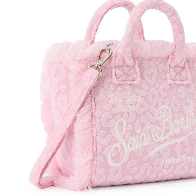 SAINT BARTH Borsa Vanity Mini rosa in spugna bambina