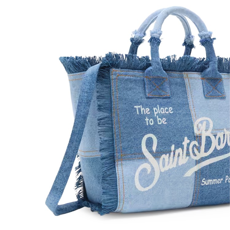 SAINT BARTH Borsa Colette patchwork denim bambina