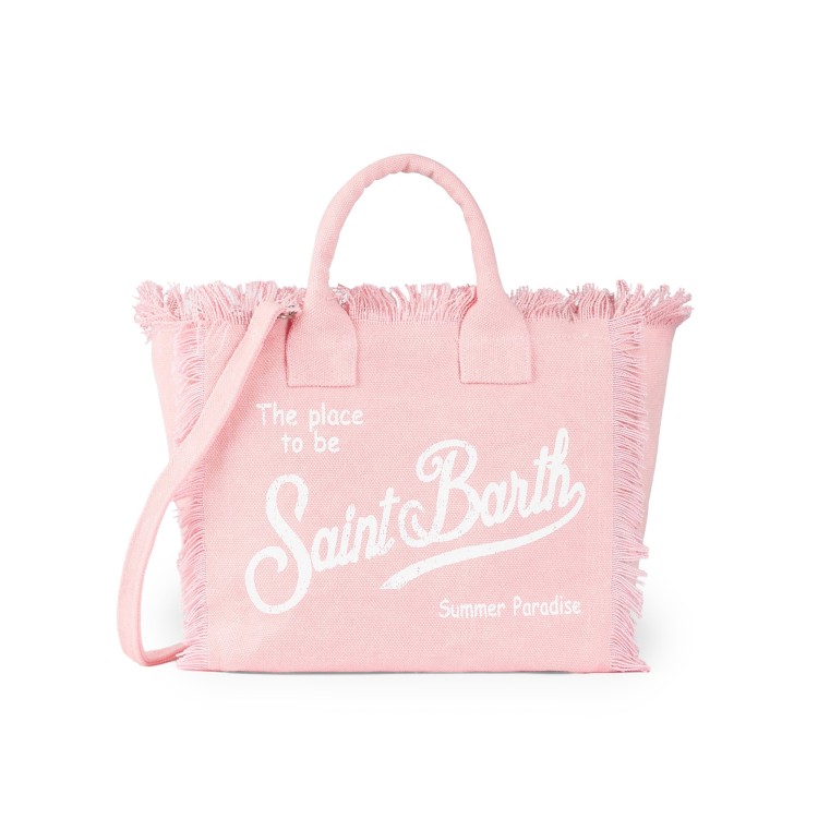 SAINT BARTH Borsa Colette rosa in canvas bambina