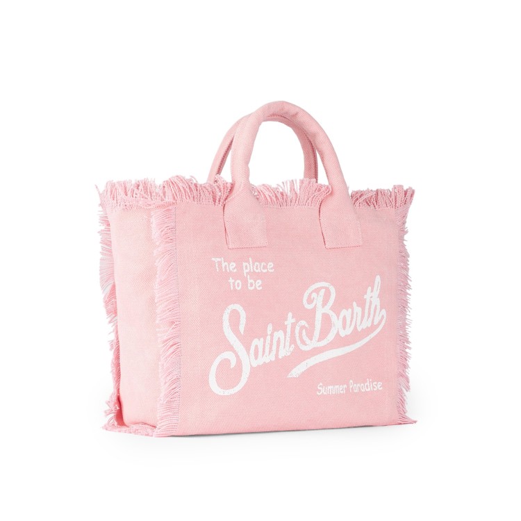 SAINT BARTH Borsa Colette rosa in canvas bambina