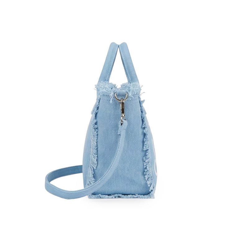 SAINT BARTH Borsa Colette celeste in canvas bambina