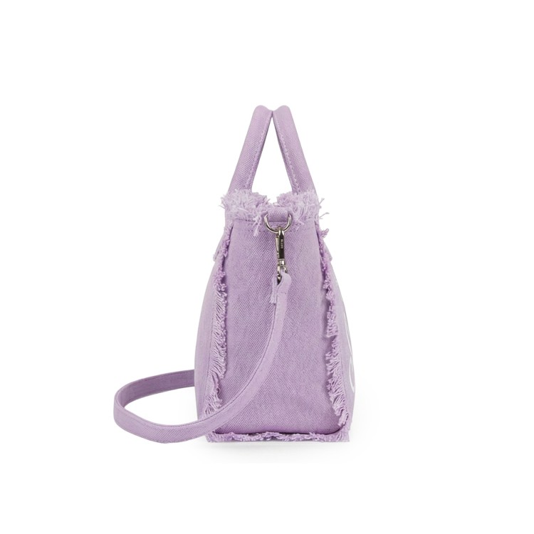 SAINT BARTH Borsa Colette lilla in canvas bambina