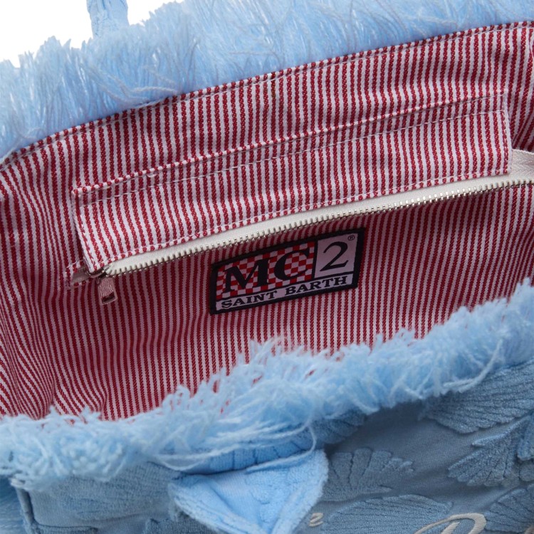 SAINT BARTH Borsa Colette celeste in spugna bambina