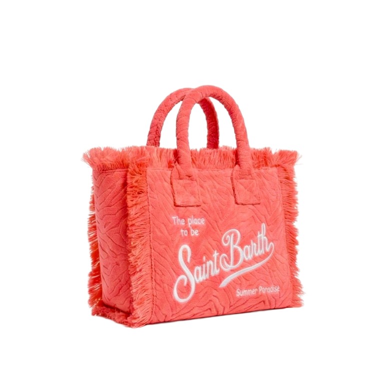 SAINT BARTH Borsa Colette rossa zebrata in spugna bambina