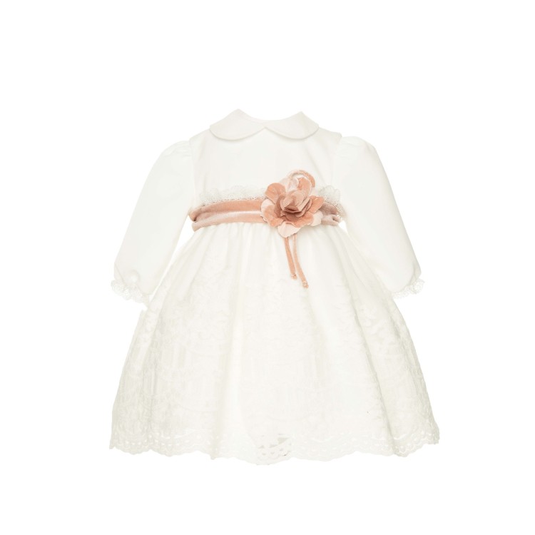 MARLU' Vestitino bianco neonata