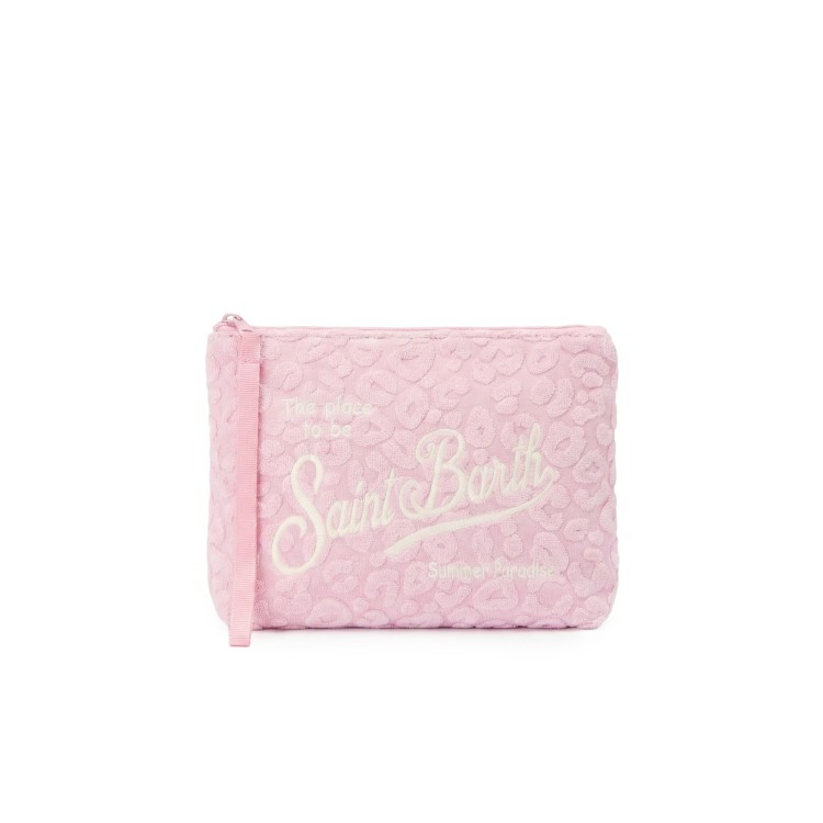 SAINT BARTH Pochette rosa in spugna bambina