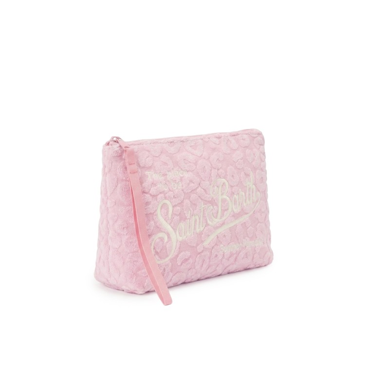 SAINT BARTH Pochette rosa in spugna bambina