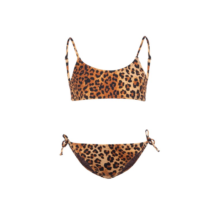 SAINT BARTH Bikini leopardato bambina