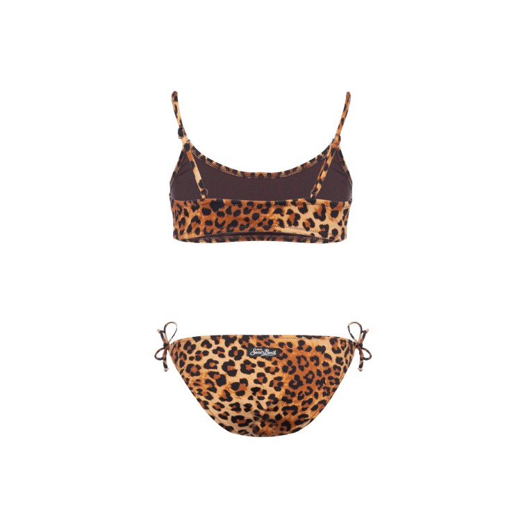 SAINT BARTH Bikini leopardato bambina