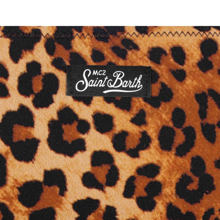 SAINT BARTH Bikini leopardato bambina