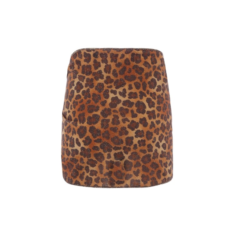 SAINT BARTH Copricostume leopardato lurex bambina