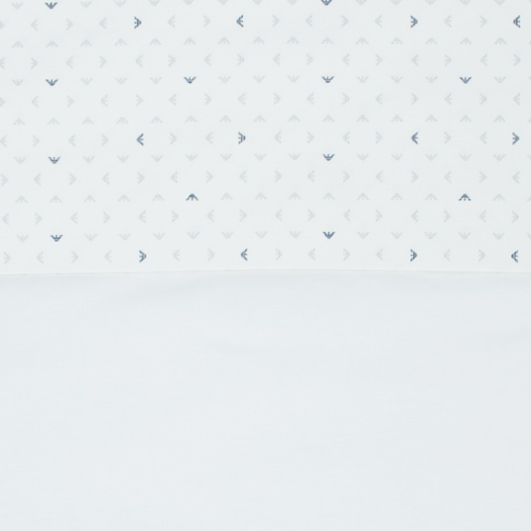 EMPORIO ARMANI Sacco nanna imbottito  panna blu neonato