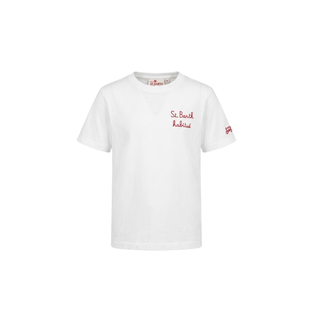 SAINT BARTH T-shirt bianca...