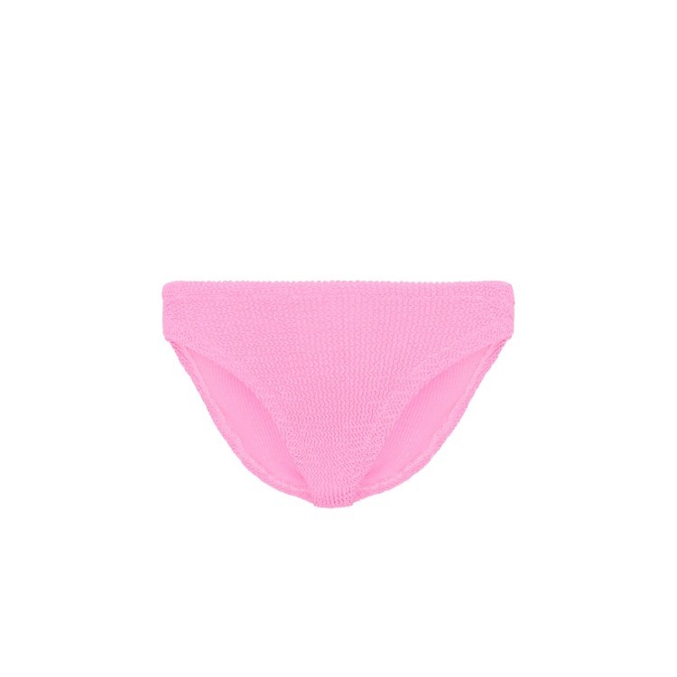 SAINT BARTH Slip fucsia crinkle con fiocco bambina