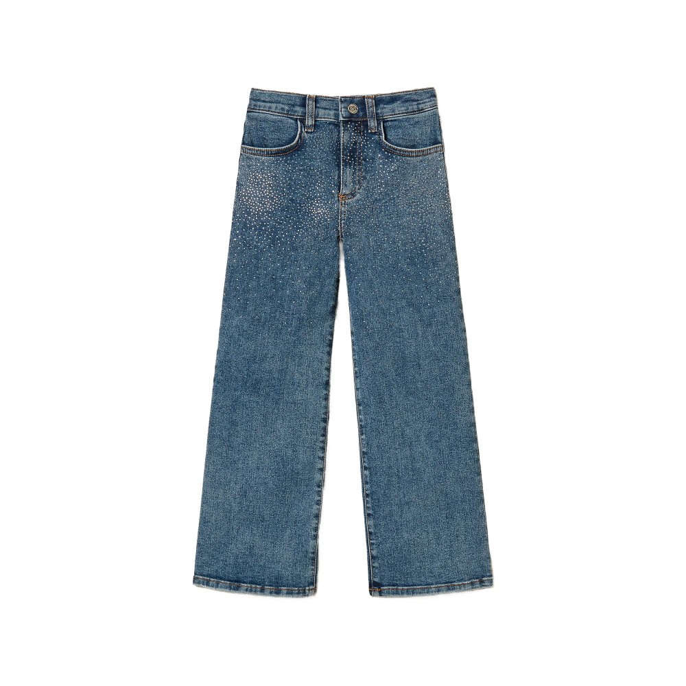 TWIN-SET Jeans wide leg con...