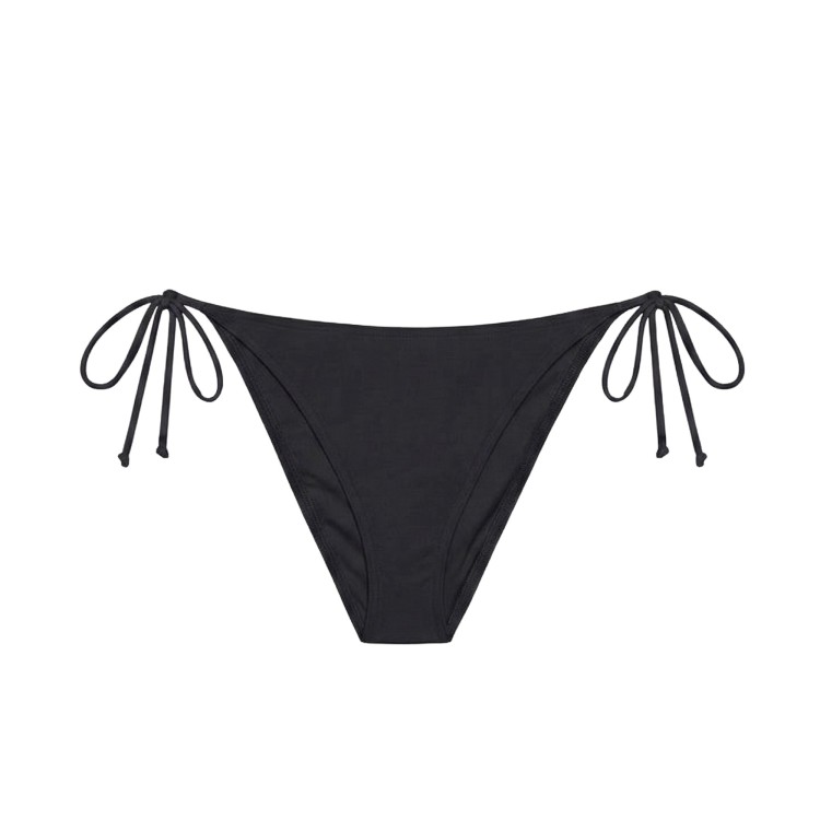 SAINT BARTH Bikini nero shiny con charms bambina