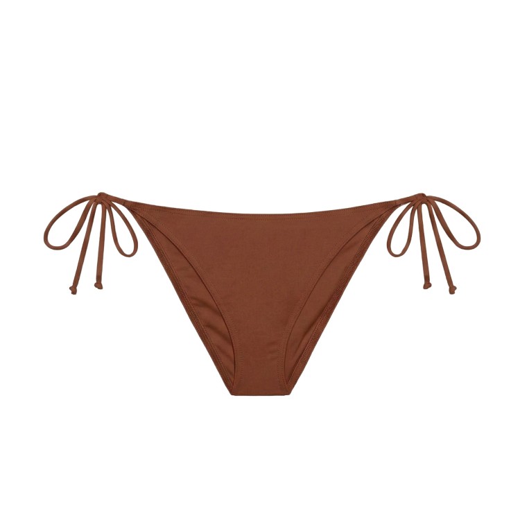 SAINT BARTH Bikini marrone shiny con charms bambina