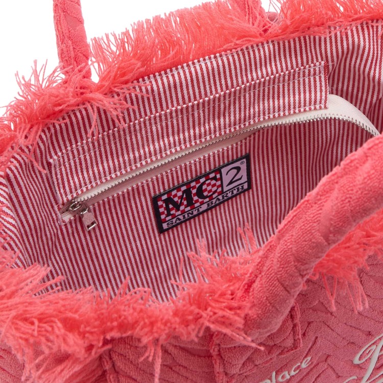 SAINT BARTH Borsa Colette rossa zebrata in spugna bambina