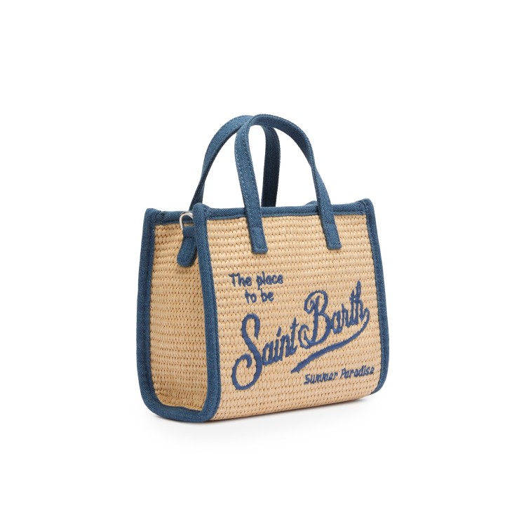 SAINT BARTH Borsa Vivian mini con dettagli denim bambina