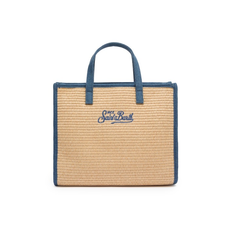 SAINT BARTH Borsa Vivian con patch in denim bambina