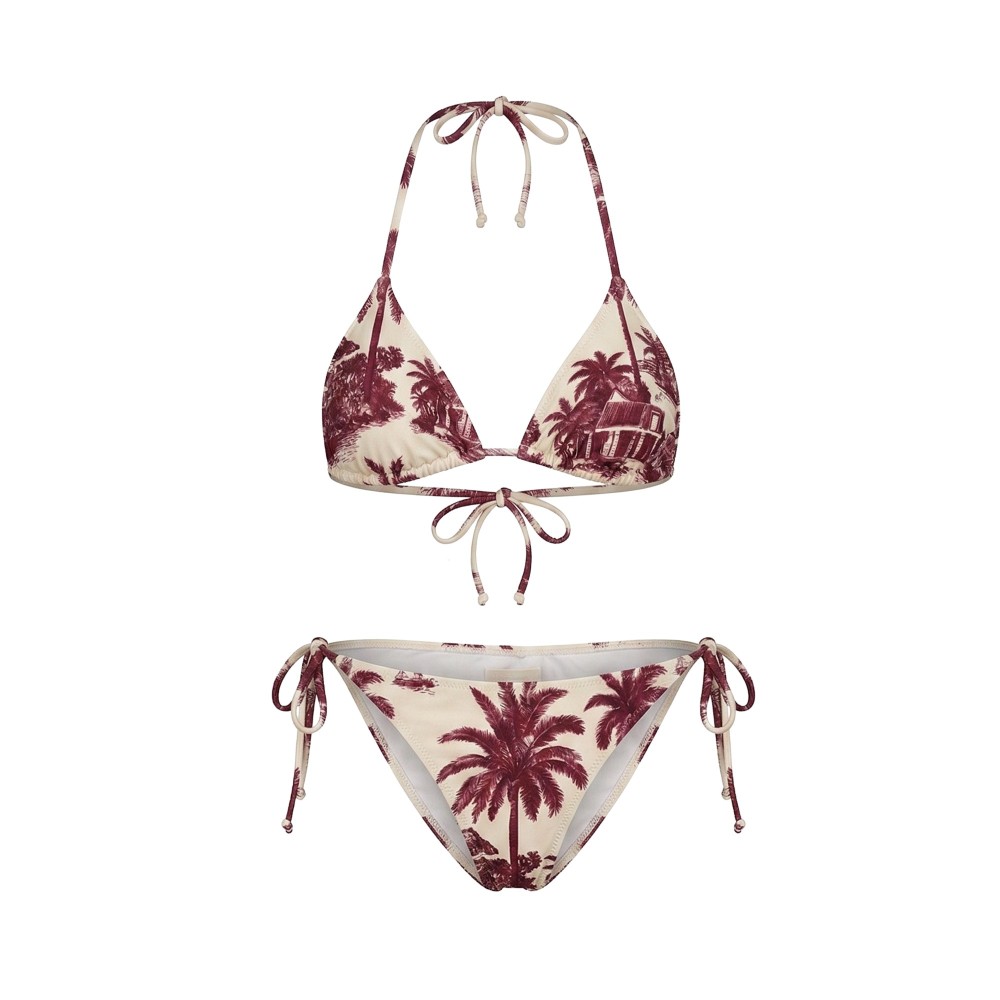 SAINT BARTH Bikini bordeaux...