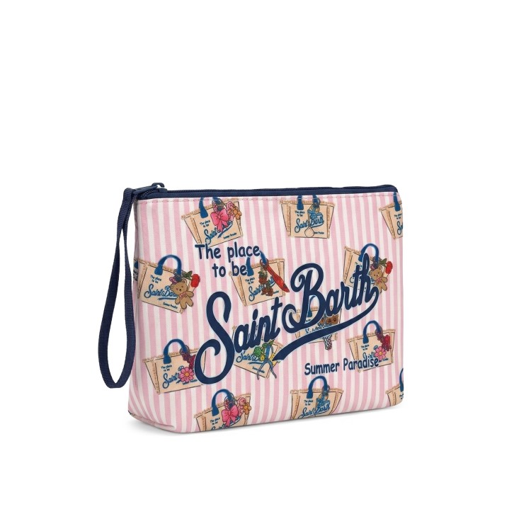 SAINT BARTH Pochette rosa Colette Charms stampata bambina