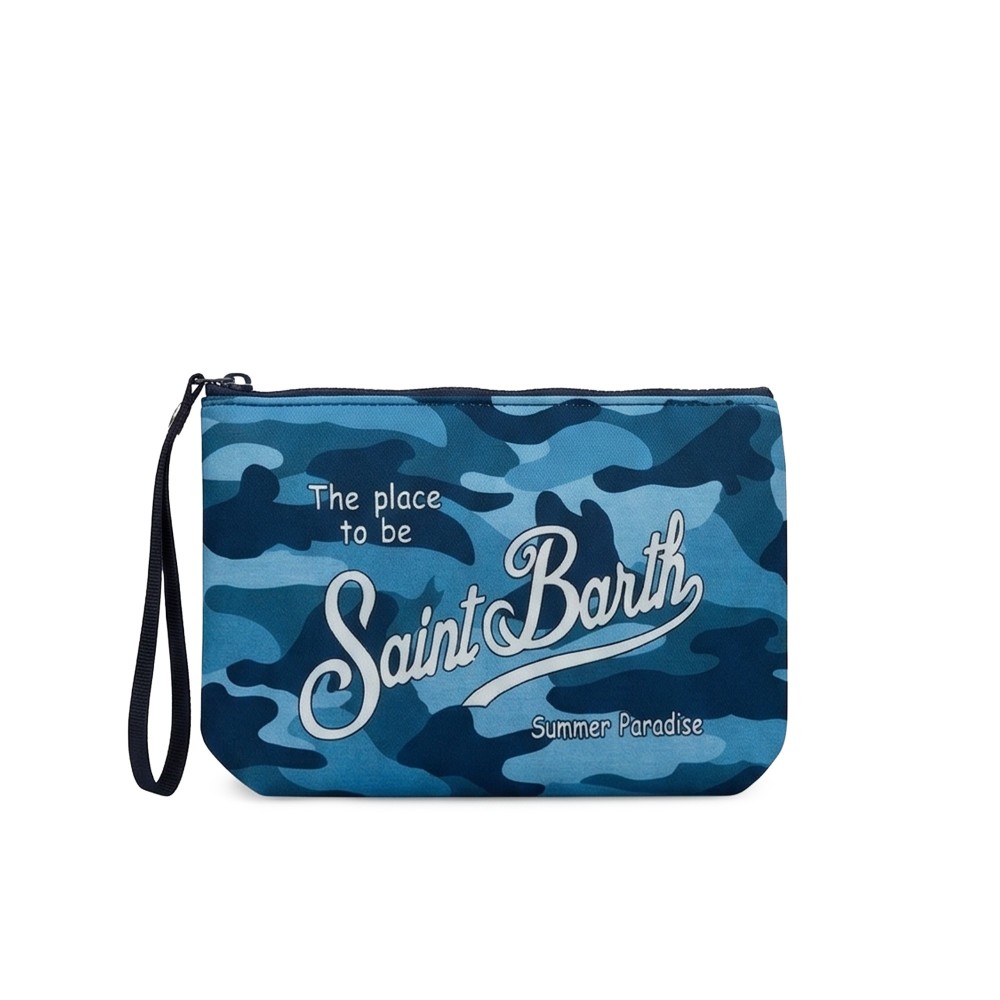 SAINT BARTH Pochette blu...